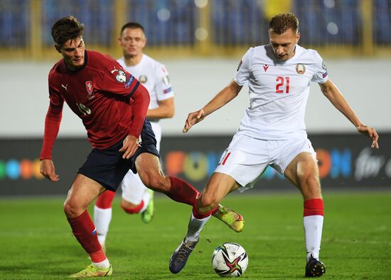 Russia Soccer 2022 World Cup Qualifiers Belarus - Czech Republic