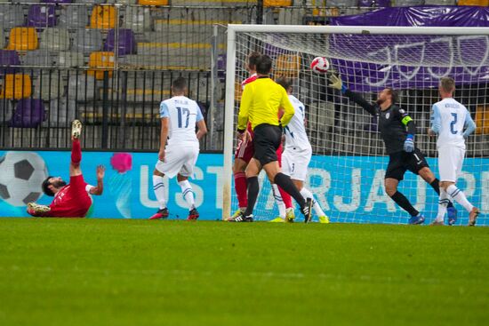 Slovenia Soccer 2022 World Cup Qualifiers Slovenia - Russia