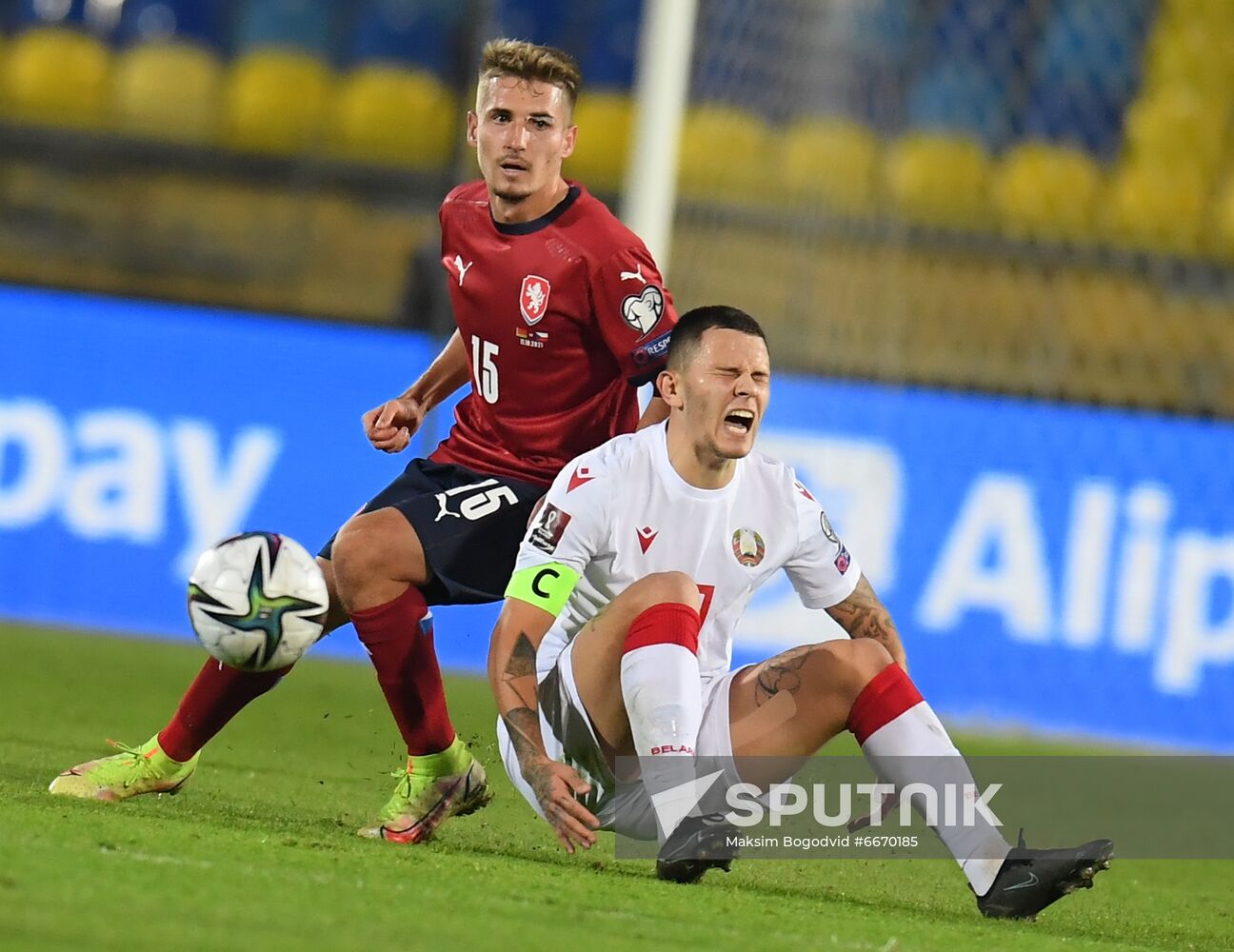 Russia Soccer 2022 World Cup Qualifiers Belarus - Czech Republic