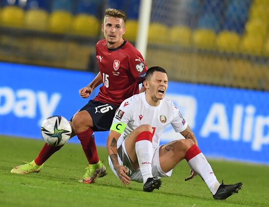 Russia Soccer 2022 World Cup Qualifiers Belarus - Czech Republic