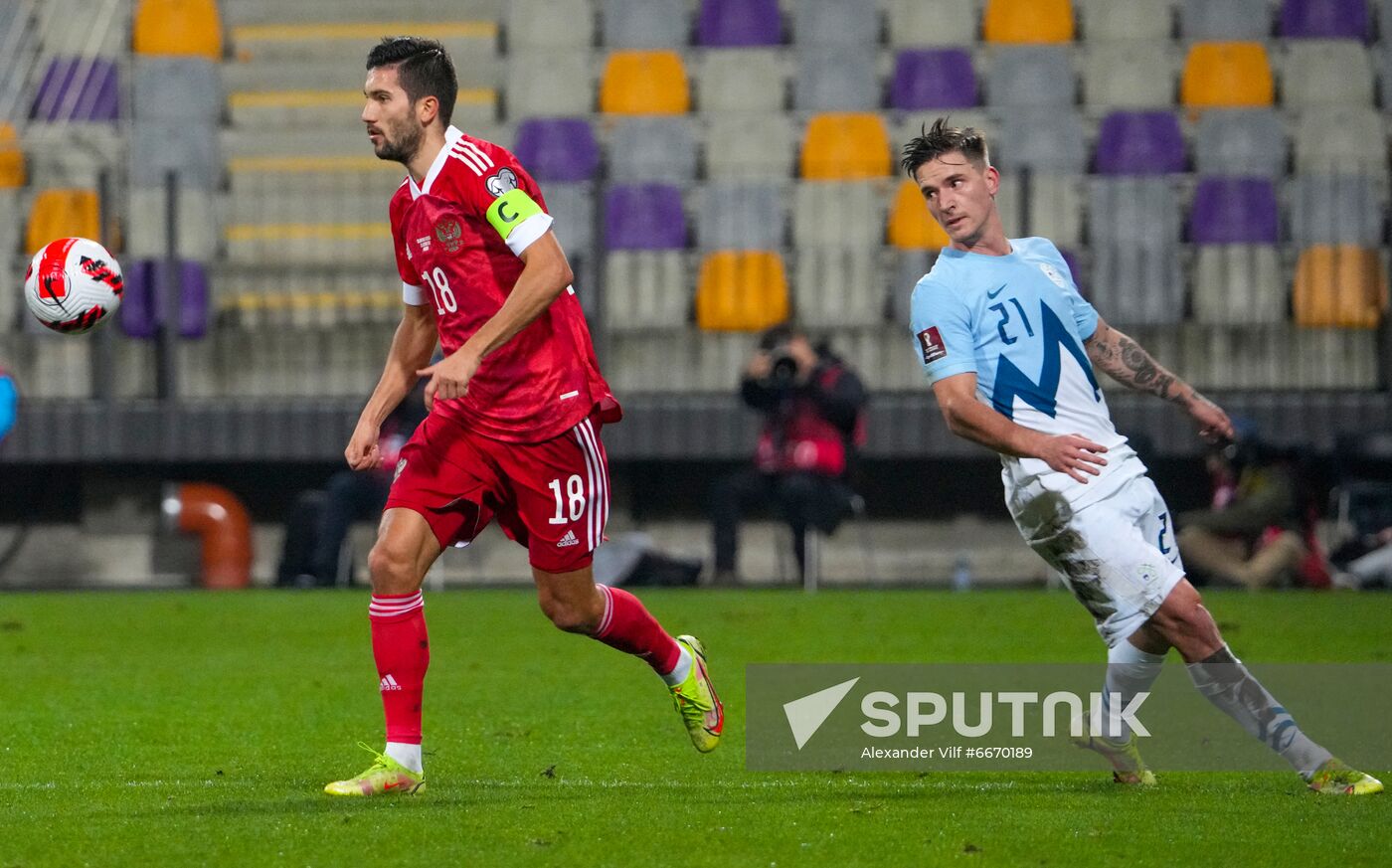 Slovenia Soccer 2022 World Cup Qualifiers Slovenia - Russia