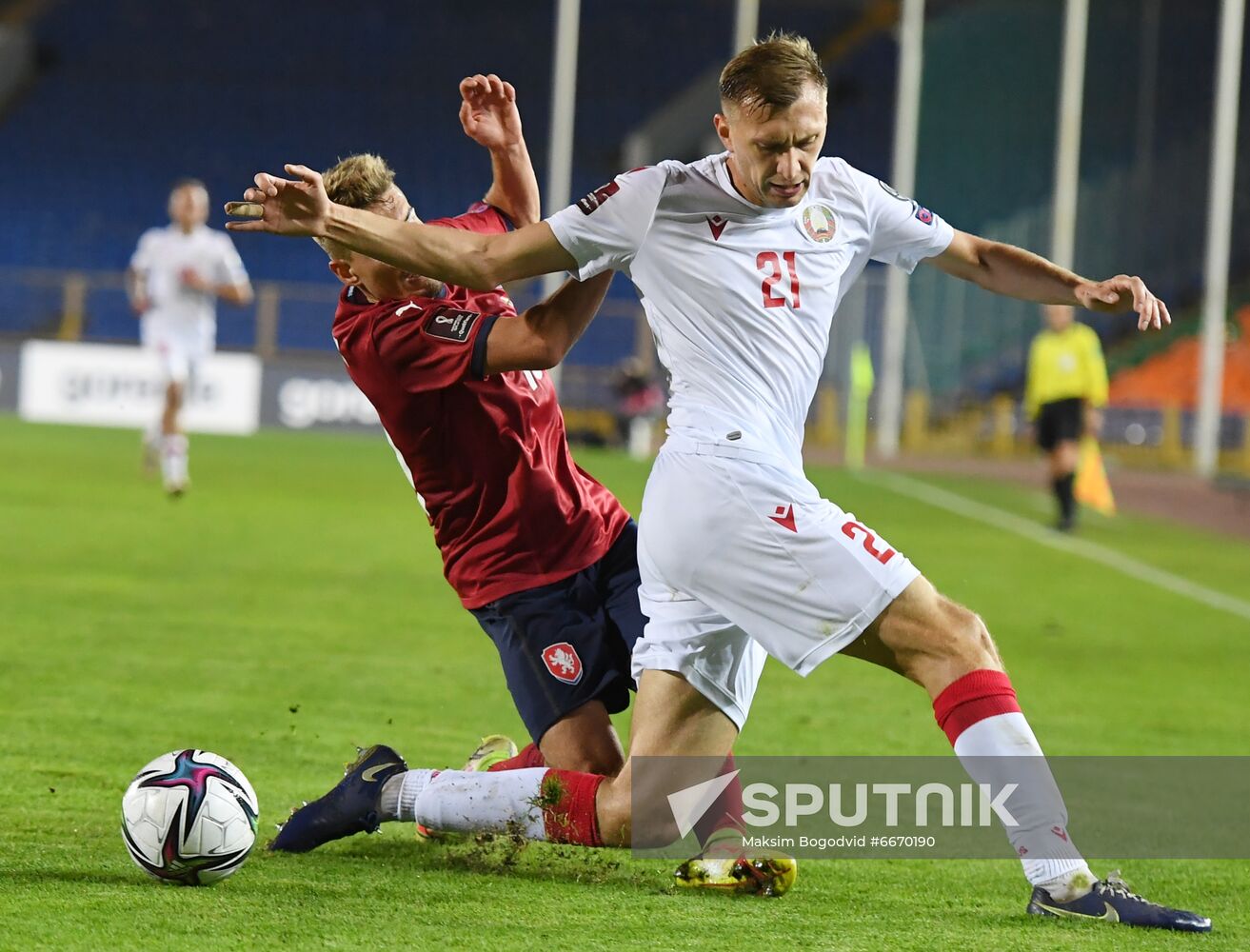 Russia Soccer 2022 World Cup Qualifiers Belarus - Czech Republic