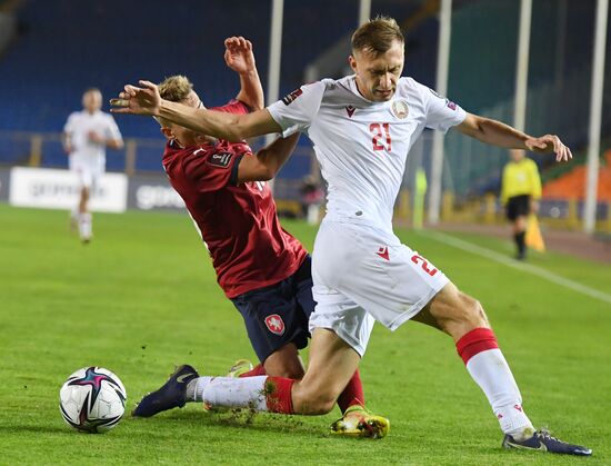 Russia Soccer 2022 World Cup Qualifiers Belarus - Czech Republic