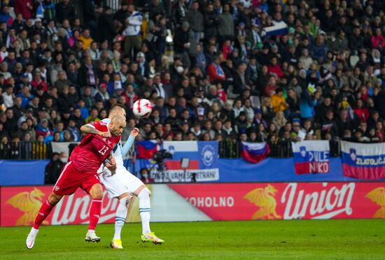 Slovenia Soccer 2022 World Cup Qualifiers Slovenia - Russia