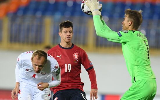 Russia Soccer 2022 World Cup Qualifiers Belarus - Czech Republic