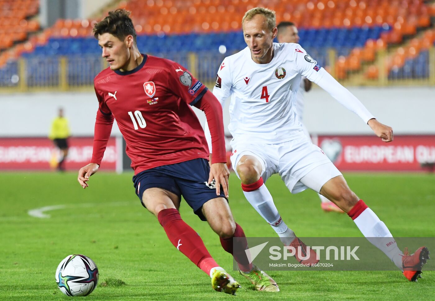Russia Soccer 2022 World Cup Qualifiers Belarus - Czech Republic