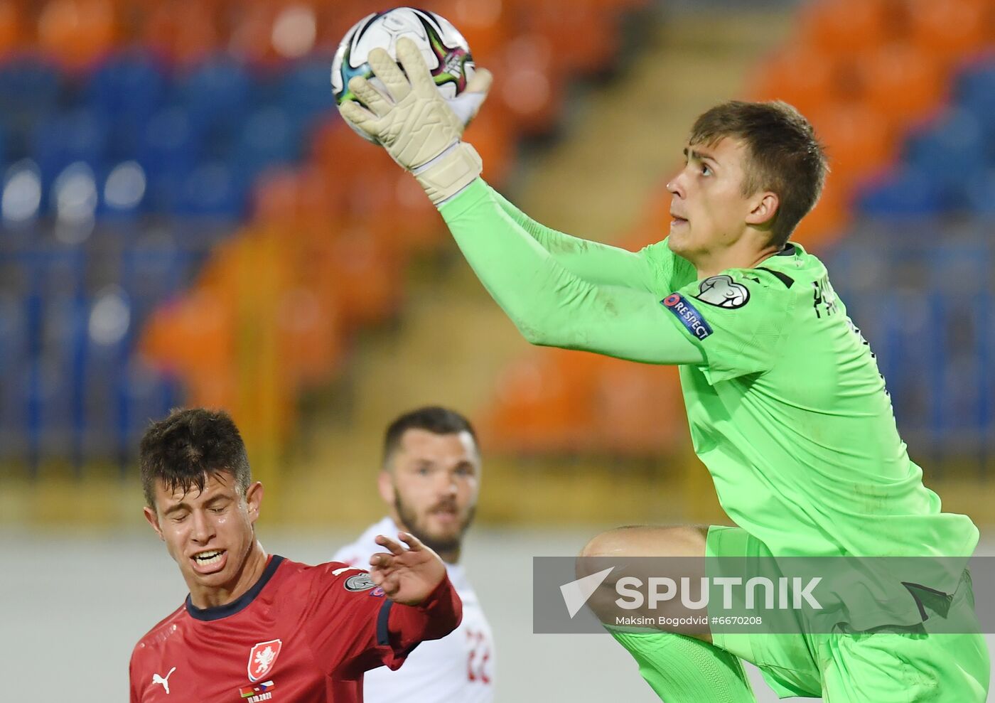 Russia Soccer 2022 World Cup Qualifiers Belarus - Czech Republic