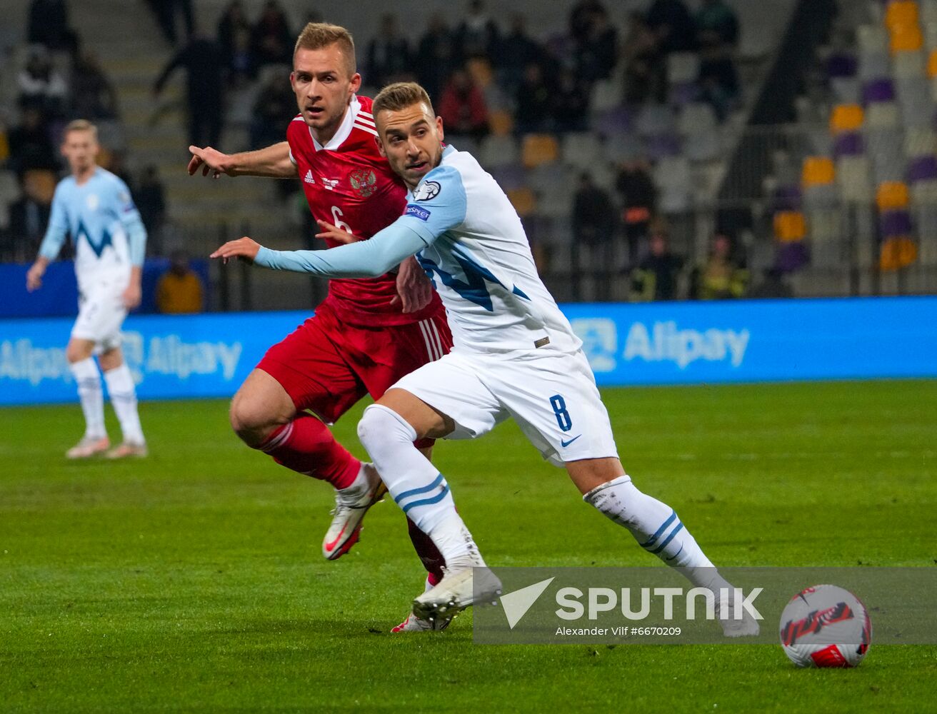 Slovenia Soccer 2022 World Cup Qualifiers Slovenia - Russia