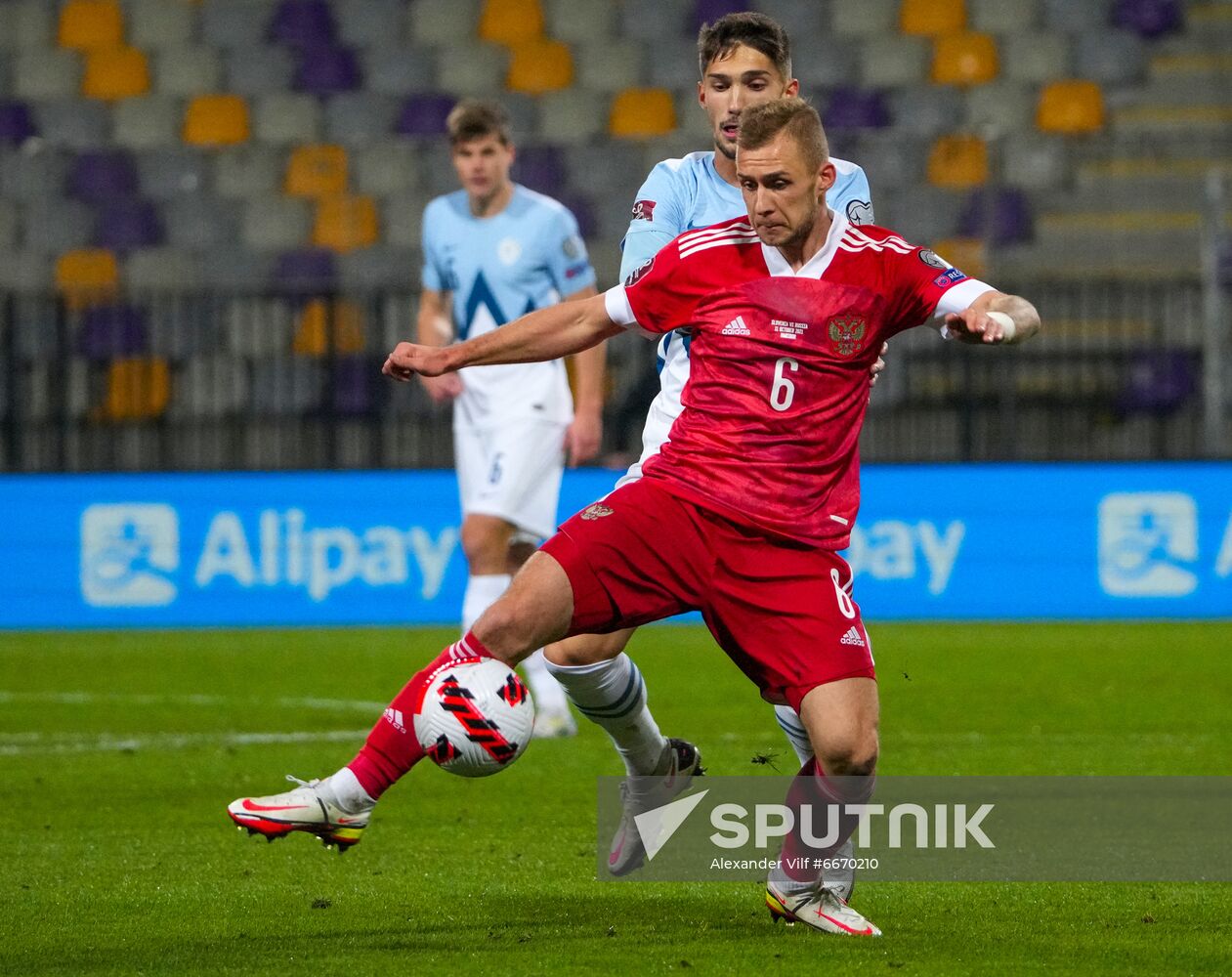 Slovenia Soccer 2022 World Cup Qualifiers Slovenia - Russia