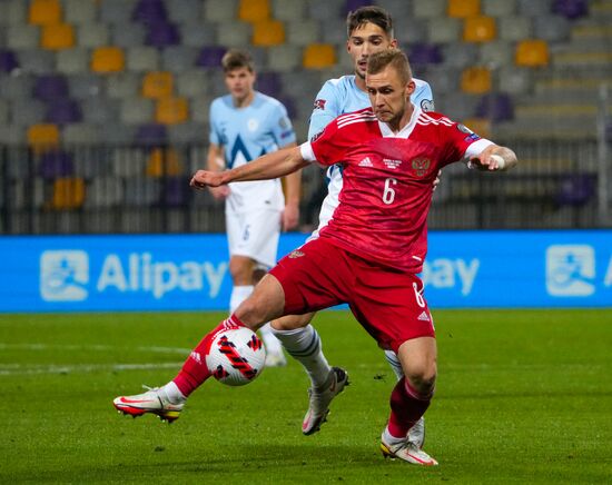 Slovenia Soccer 2022 World Cup Qualifiers Slovenia - Russia