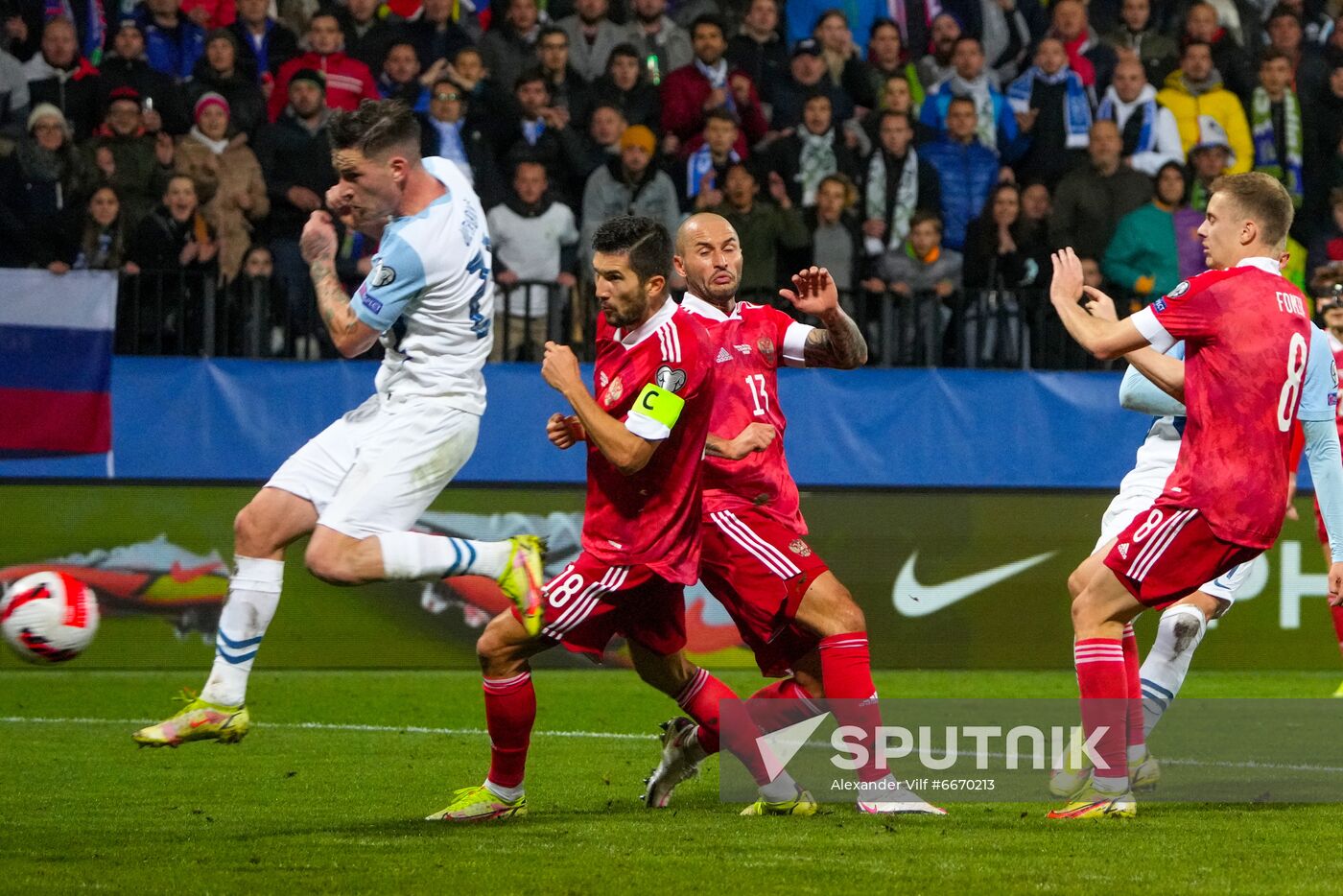 Slovenia Soccer 2022 World Cup Qualifiers Slovenia - Russia