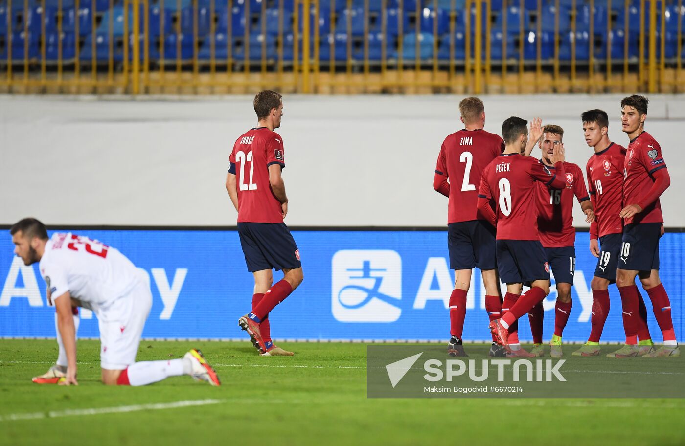 Russia Soccer 2022 World Cup Qualifiers Belarus - Czech Republic