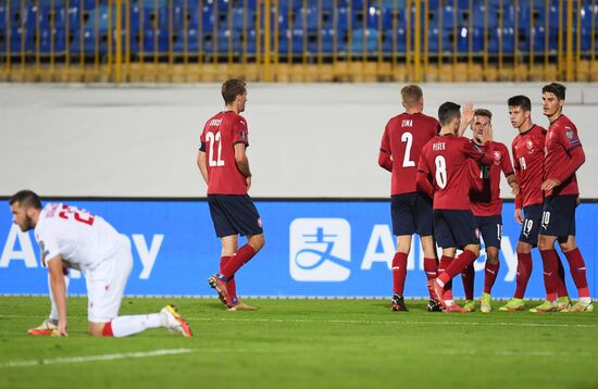 Russia Soccer 2022 World Cup Qualifiers Belarus - Czech Republic