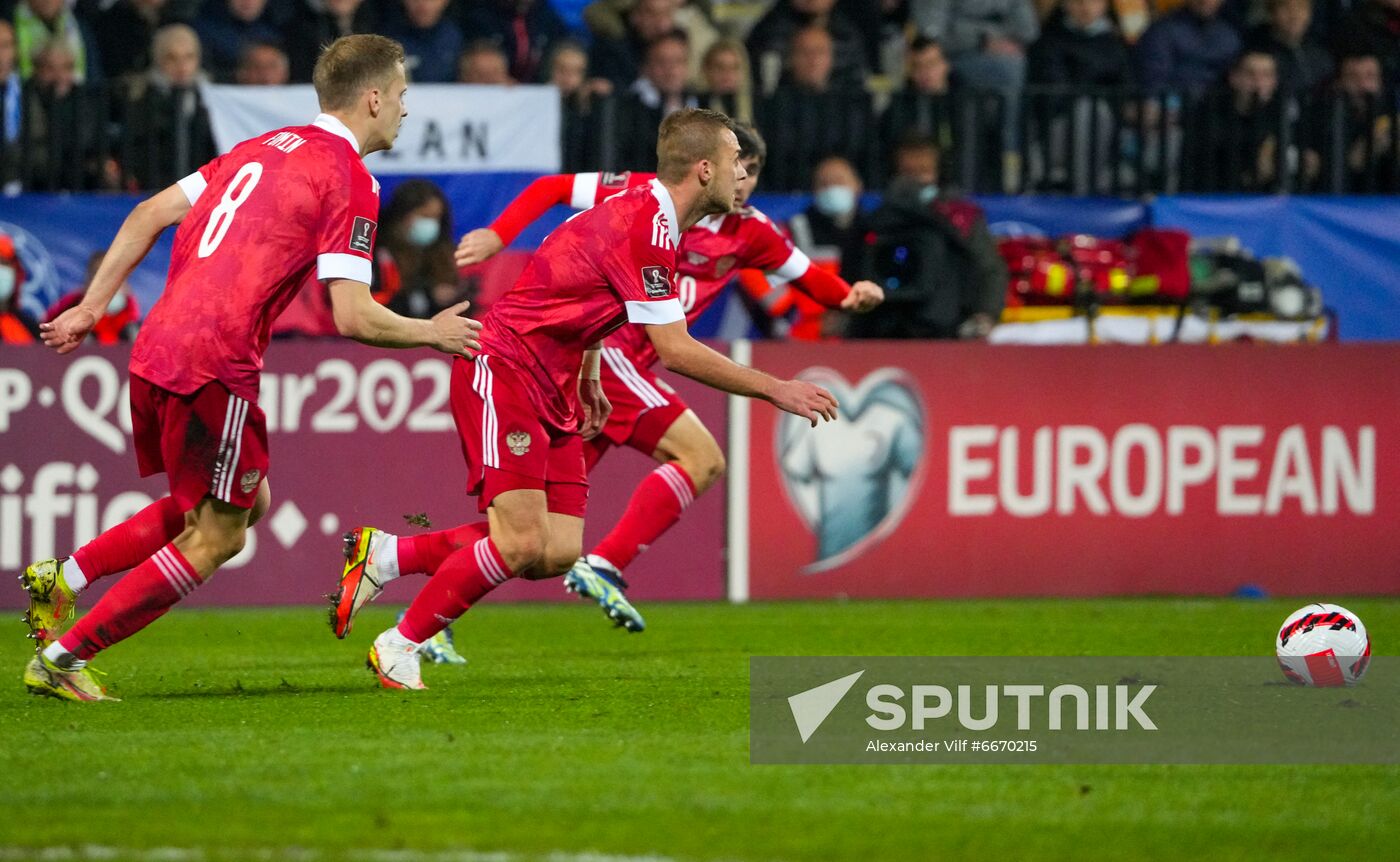 Slovenia Soccer 2022 World Cup Qualifiers Slovenia - Russia