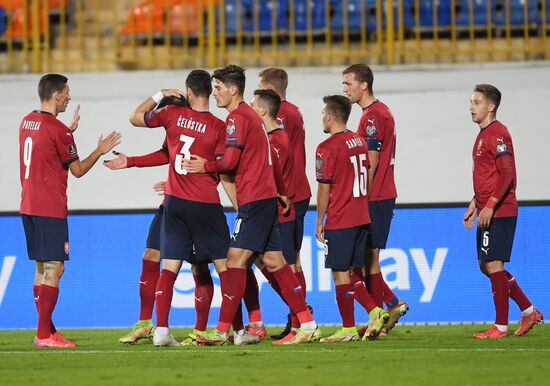 Russia Soccer 2022 World Cup Qualifiers Belarus - Czech Republic