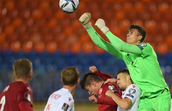 Russia Soccer 2022 World Cup Qualifiers Belarus - Czech Republic