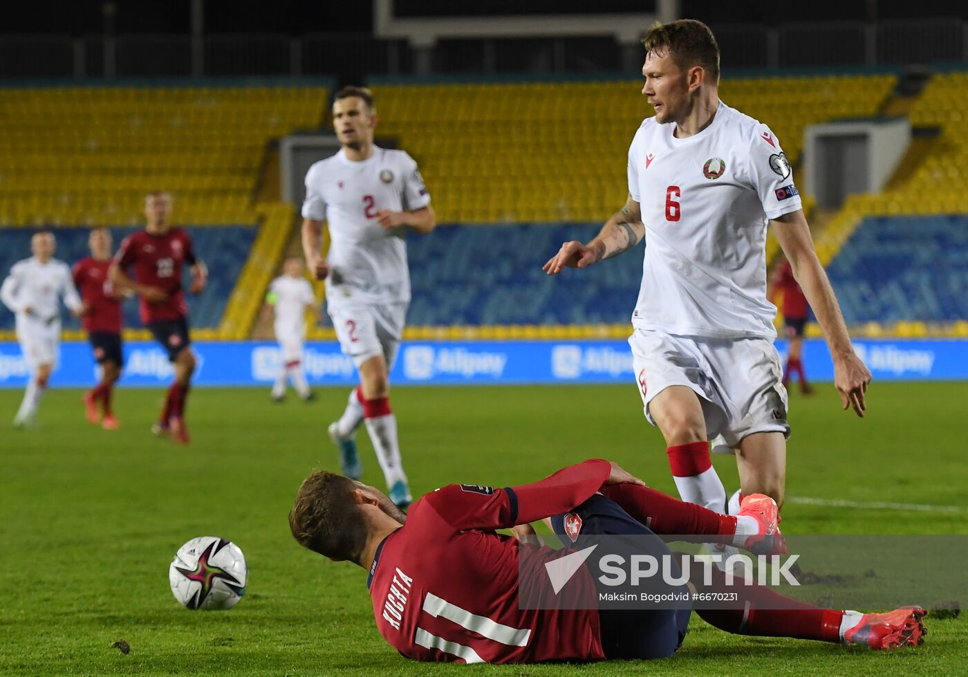Russia Soccer 2022 World Cup Qualifiers Belarus - Czech Republic