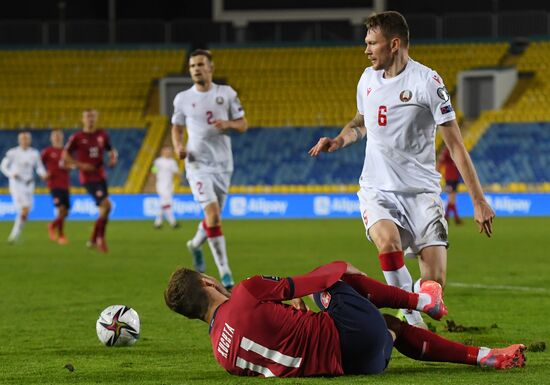 Russia Soccer 2022 World Cup Qualifiers Belarus - Czech Republic