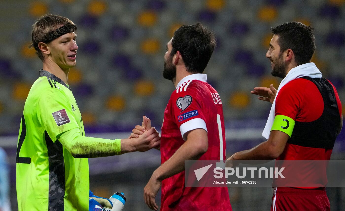 Slovenia Soccer 2022 World Cup Qualifiers Slovenia - Russia