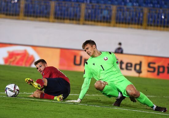 Russia Soccer 2022 World Cup Qualifiers Belarus - Czech Republic
