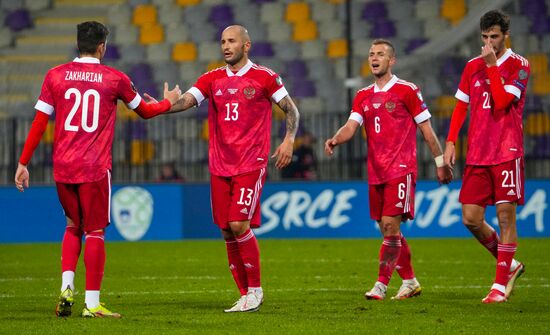 Slovenia Soccer 2022 World Cup Qualifiers Slovenia - Russia