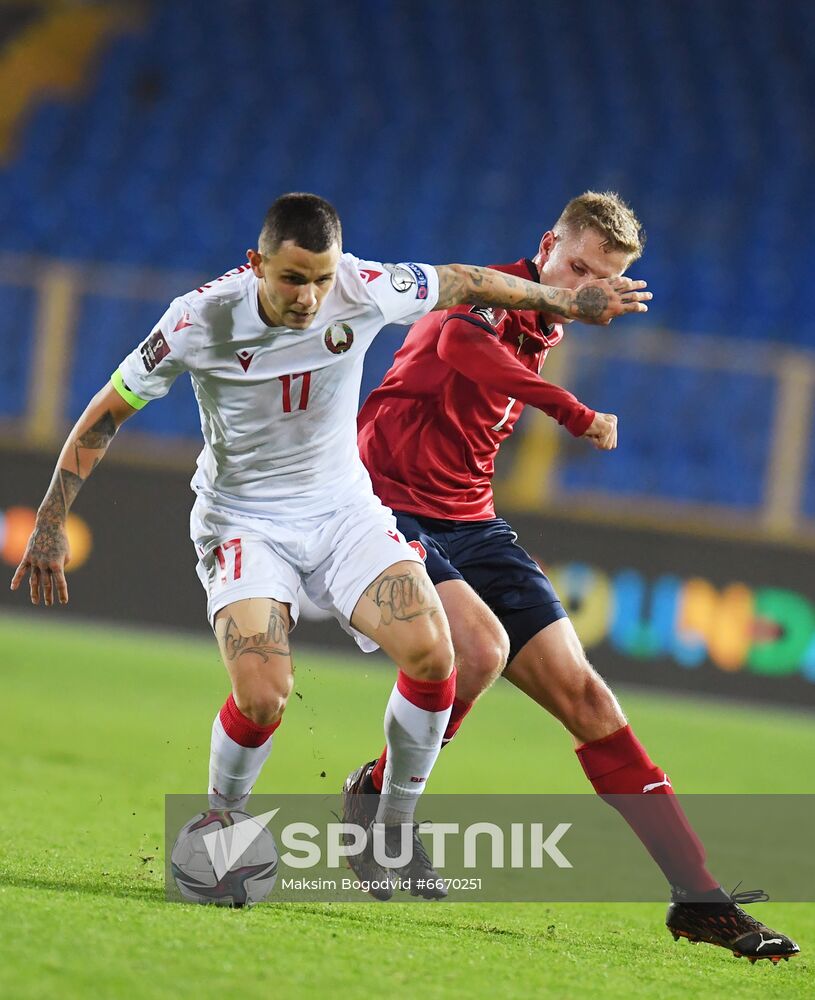 Russia Soccer 2022 World Cup Qualifiers Belarus - Czech Republic