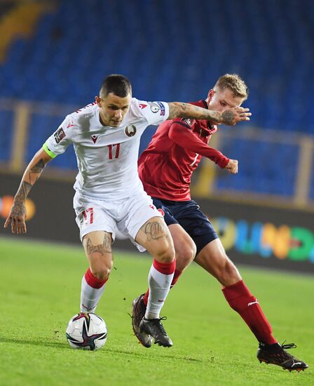 Russia Soccer 2022 World Cup Qualifiers Belarus - Czech Republic