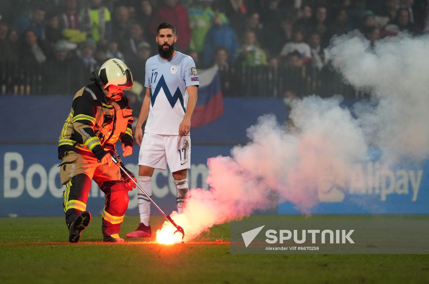 Slovenia Soccer 2022 World Cup Qualifiers Slovenia - Russia