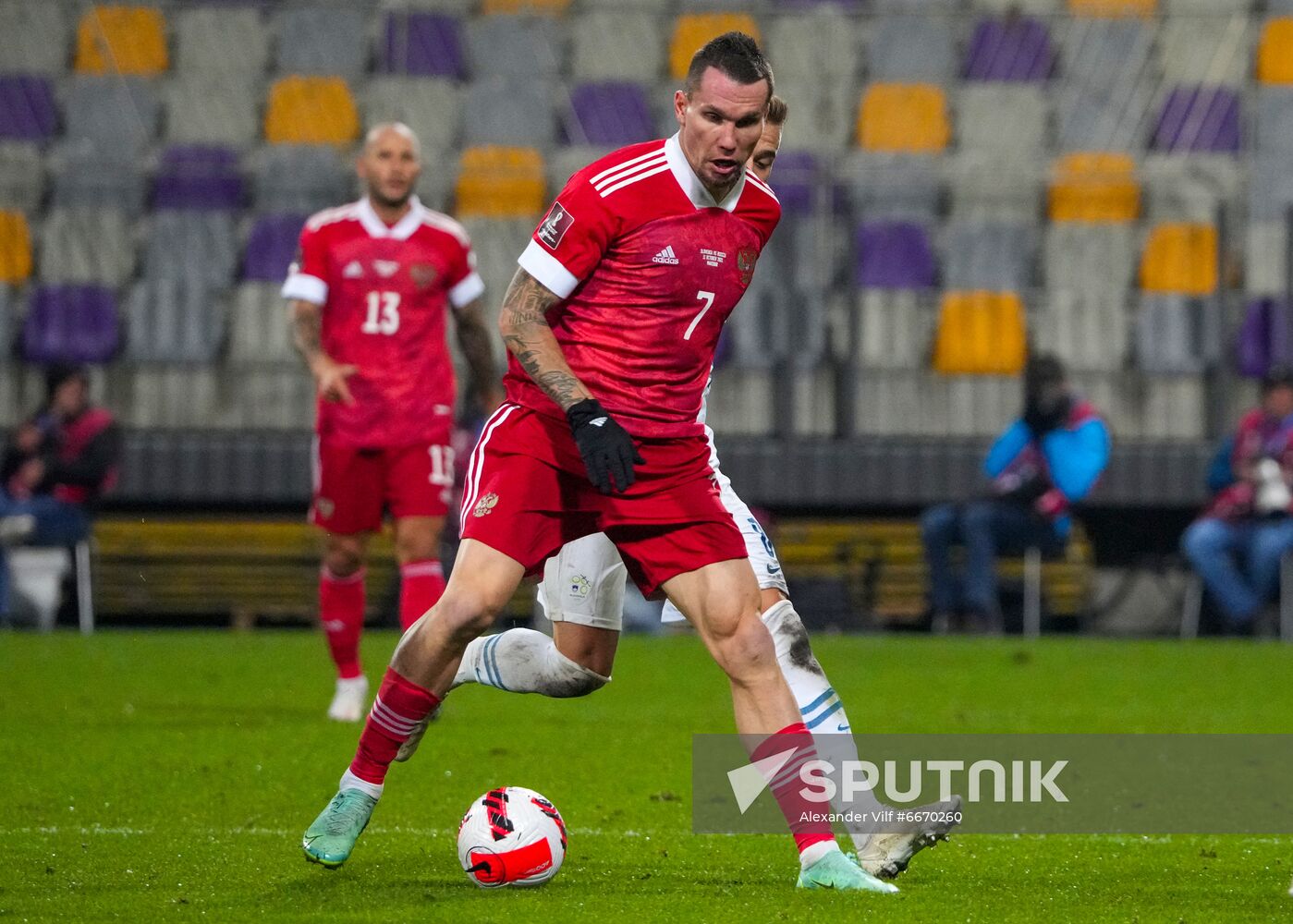 Slovenia Soccer 2022 World Cup Qualifiers Slovenia - Russia