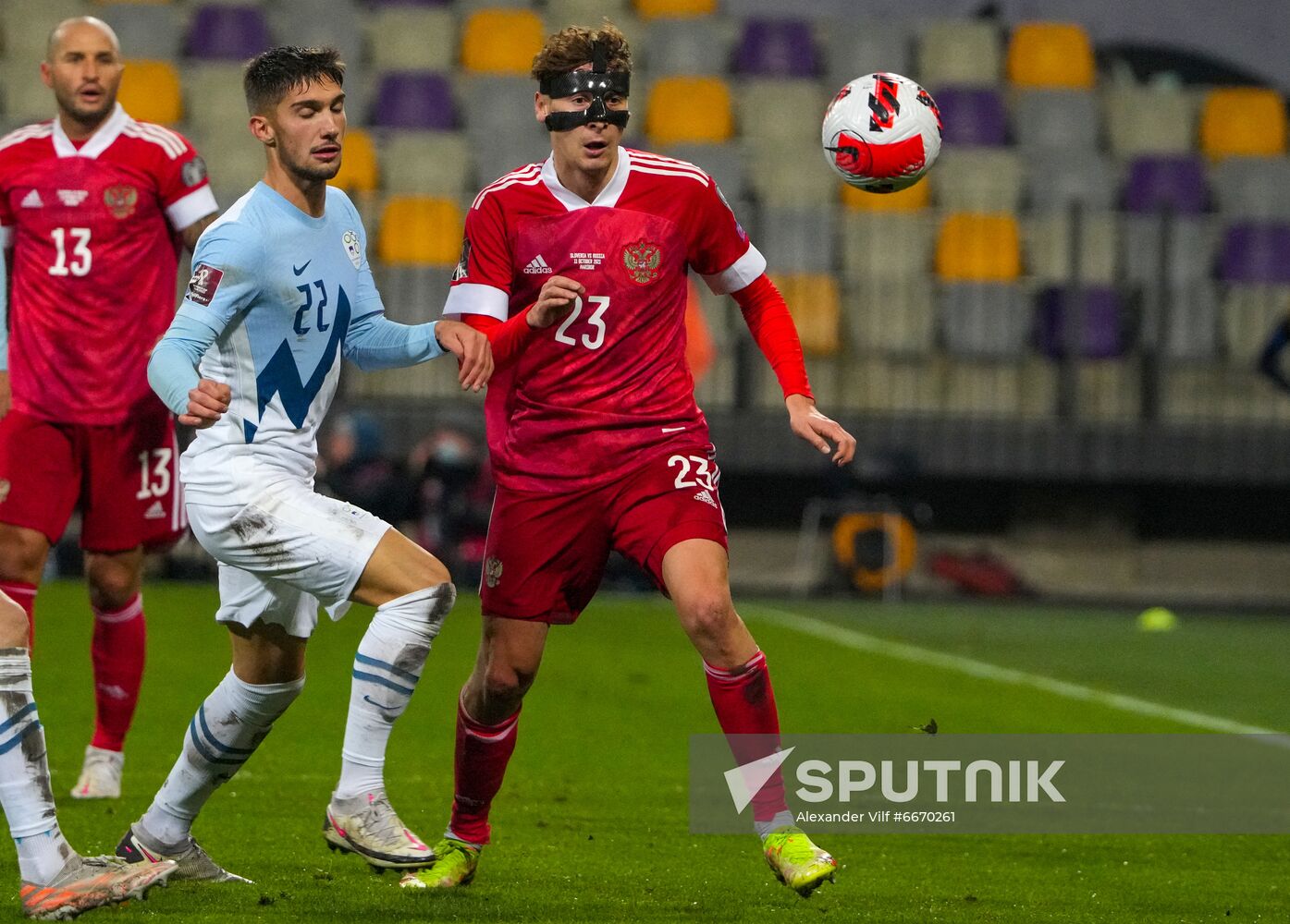 Slovenia Soccer 2022 World Cup Qualifiers Slovenia - Russia