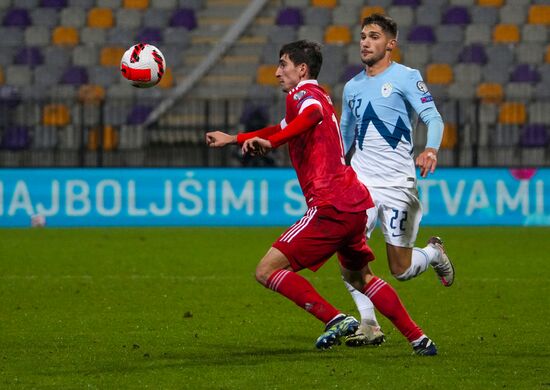Slovenia Soccer 2022 World Cup Qualifiers Slovenia - Russia