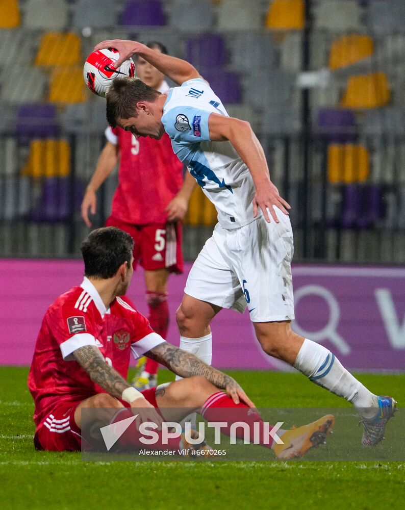 Slovenia Soccer 2022 World Cup Qualifiers Slovenia - Russia