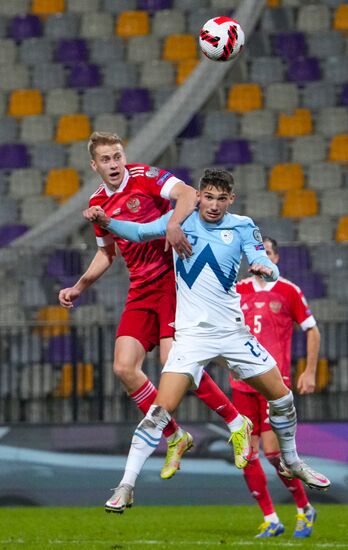 Slovenia Soccer 2022 World Cup Qualifiers Slovenia - Russia