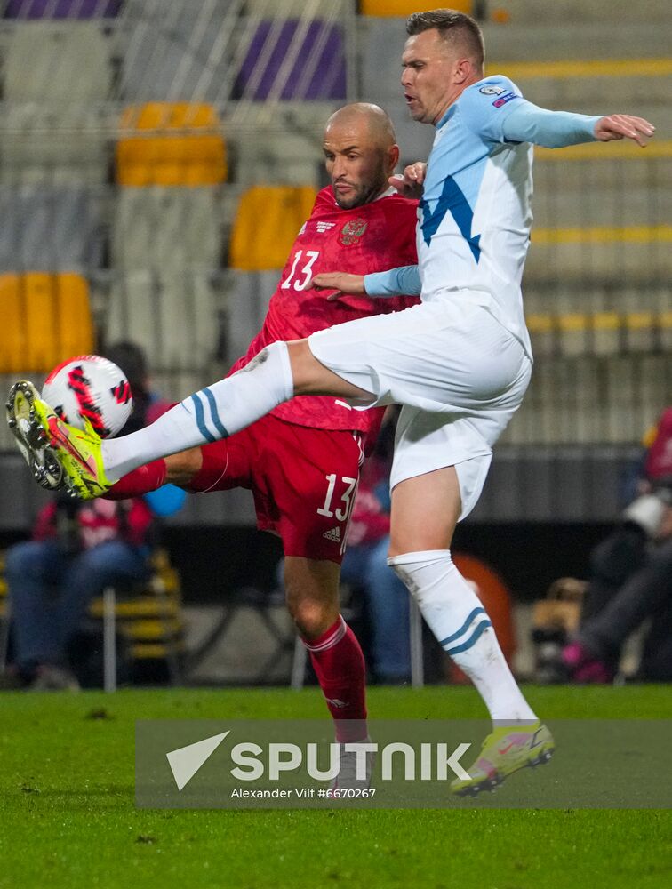 Slovenia Soccer 2022 World Cup Qualifiers Slovenia - Russia