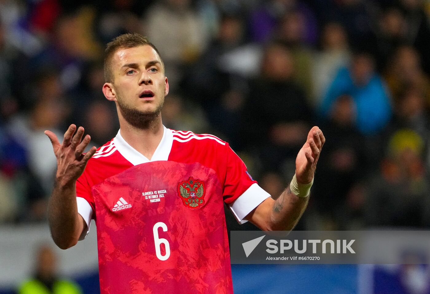 Slovenia Soccer 2022 World Cup Qualifiers Slovenia - Russia
