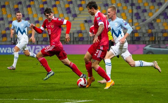 Slovenia Soccer 2022 World Cup Qualifiers Slovenia - Russia