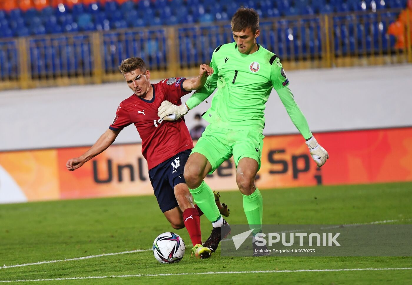 Russia Soccer 2022 World Cup Qualifiers Belarus - Czech Republic