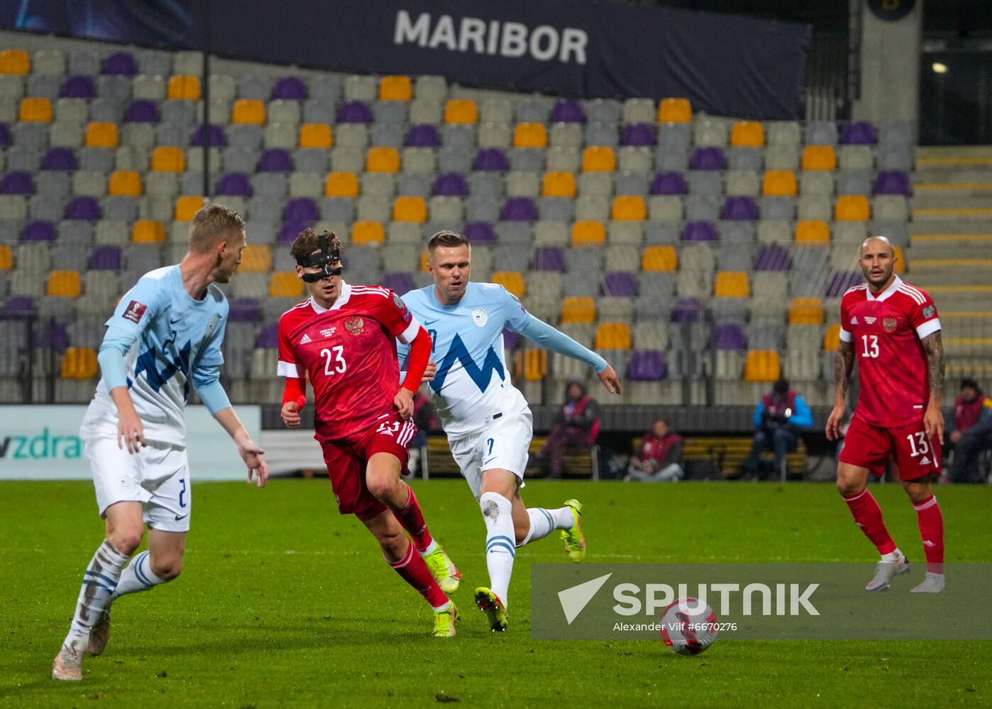 Slovenia Soccer 2022 World Cup Qualifiers Slovenia - Russia