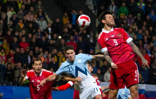 Slovenia Soccer 2022 World Cup Qualifiers Slovenia - Russia