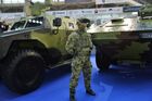 A serviceman attends the 10th International Armament and Military Equipment Fair PARTNER-2021, in Belgrade, Serbia. It is held every two years at the Belgrade Fair under the auspices of Serbian Defense Ministry with the aim to present weapons and military equipment. Location: Serbia, Belgrade. Author: Alexander Melnikov/Sputnik. Serbia International Defence Exhibition