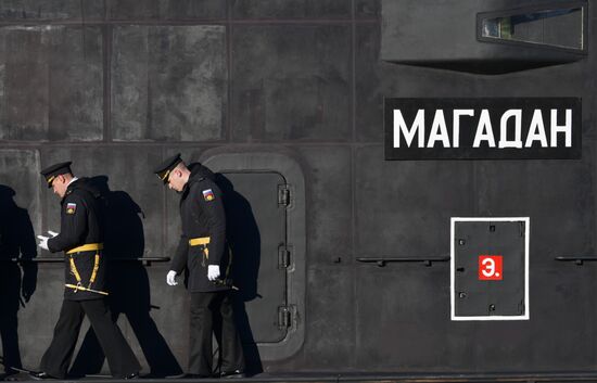 Russia Navy Magadan Submarine Launching