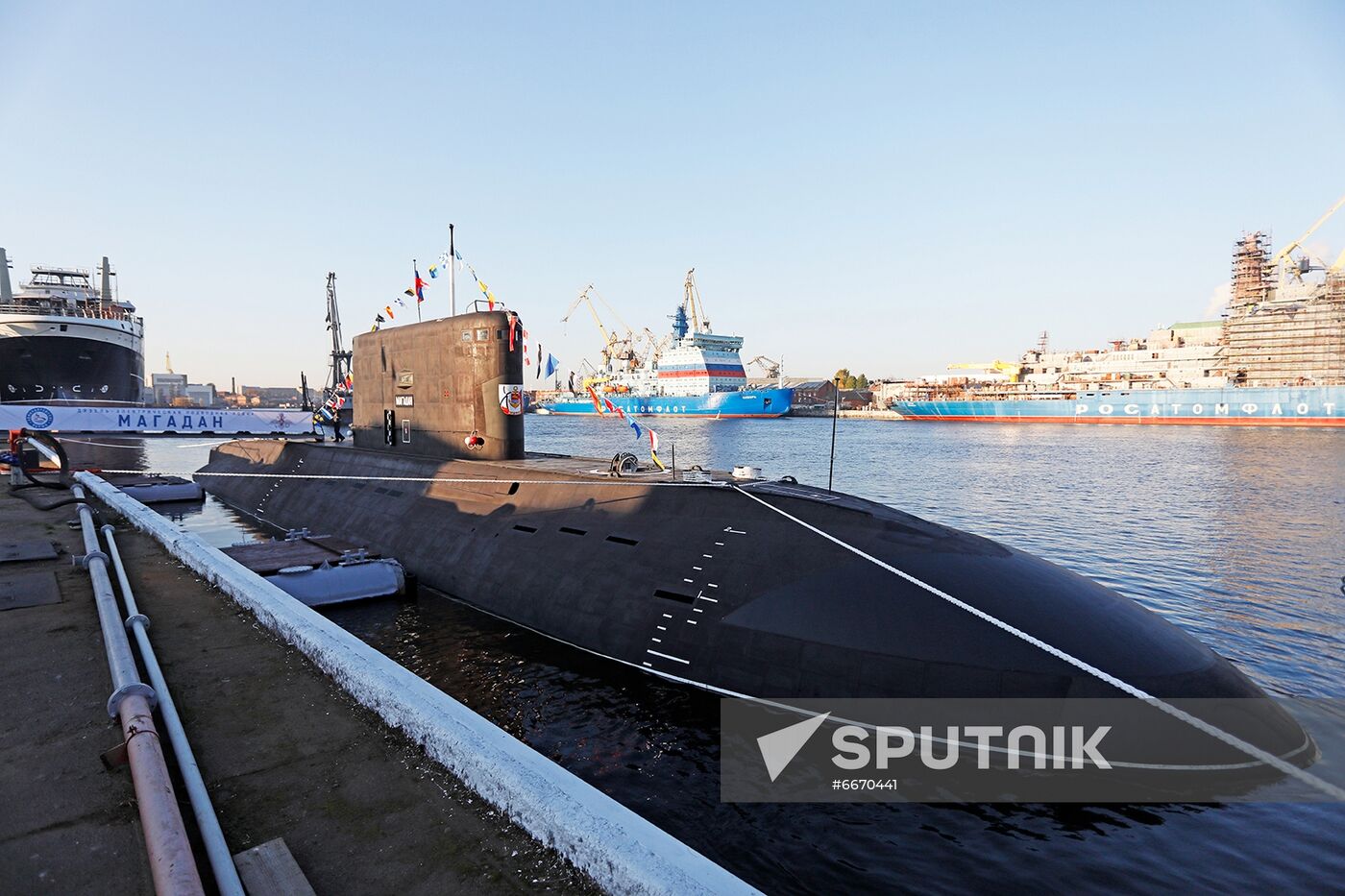Russia Navy Magadan Submarine Launching
