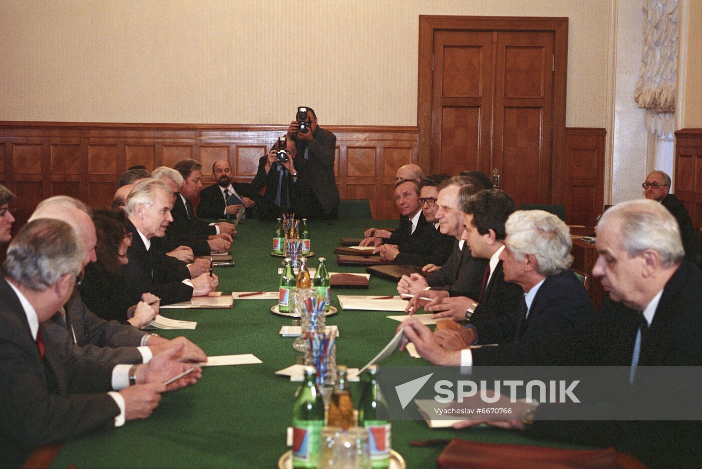 Chairman of Council of Ministers of GDR Hans Modrow visits USSR