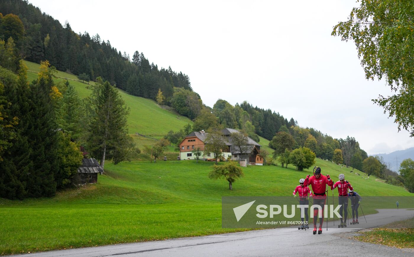 Austria Cross Country Skiing Russia Team Training