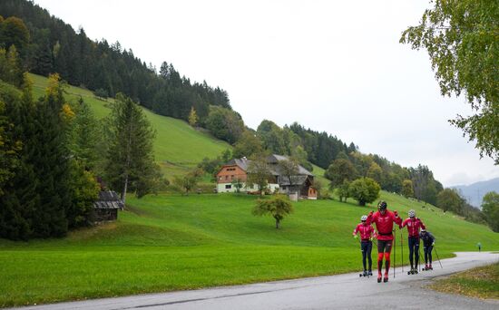 Austria Cross Country Skiing Russia Team Training
