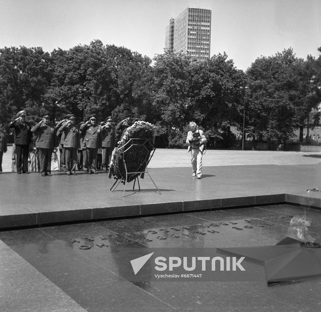 Defense Minister of People's Republic of Bulgaria Dobri Dzhurov visits USSR