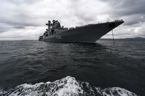 Russia China Joint Naval Drills 