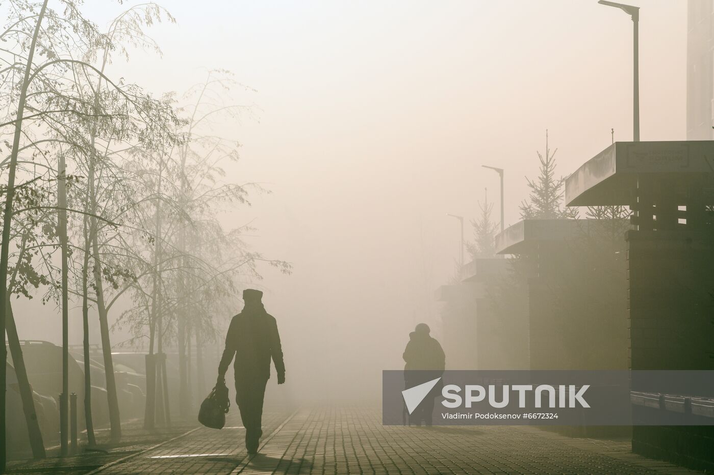 Russia Peat Fires Smog