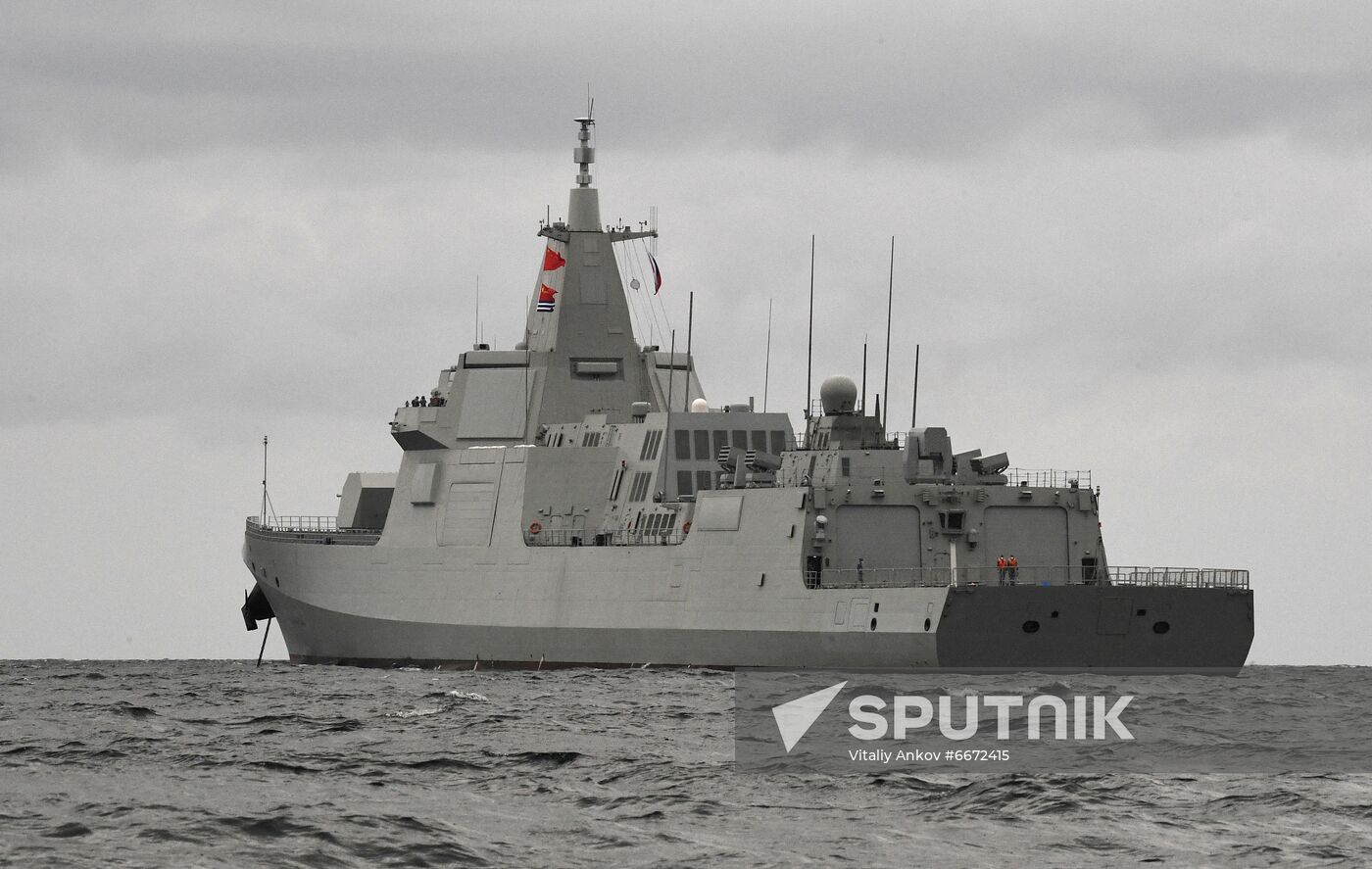 Russia China Joint Naval Drills 