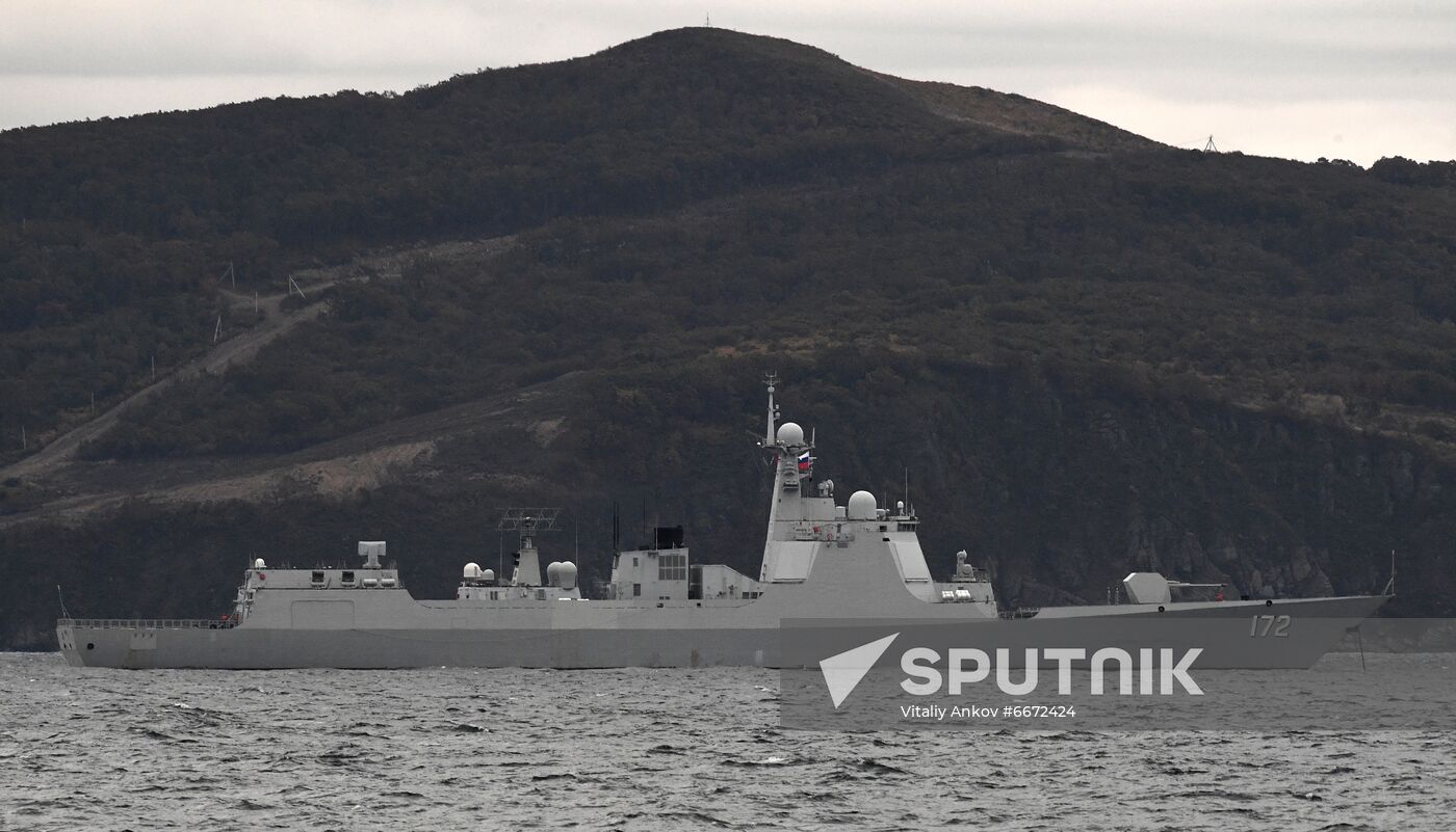 Russia China Joint Naval Drills 